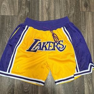 Just Don Lakers Basketball Shorts